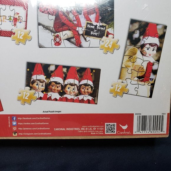 The Elf on the Shelf A Christmas Tradition 7 Wood Puzzles 2014 Christmas Set - Picture 4 of 6
